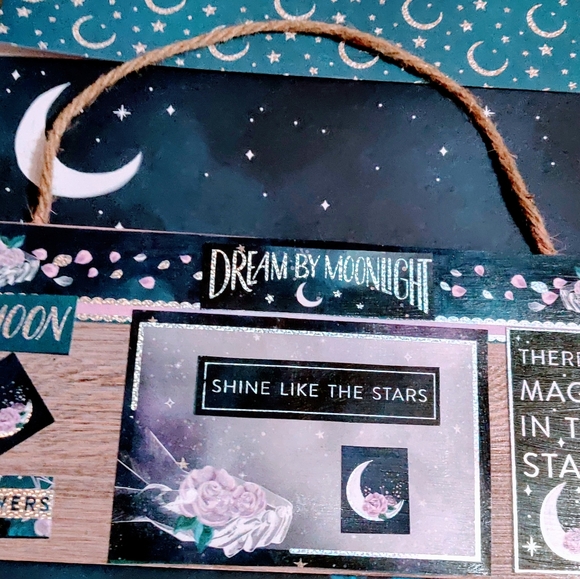 🌙 OOAK Artist Made Sign "Celestial Bloom " 🌙 - Picture 2 of 6